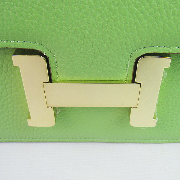 7A Hermes Constance Togo Leather Single Bag Green Gold Hardware H020